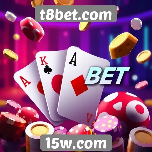 T8bet oferece variedade de jogos de cassino online